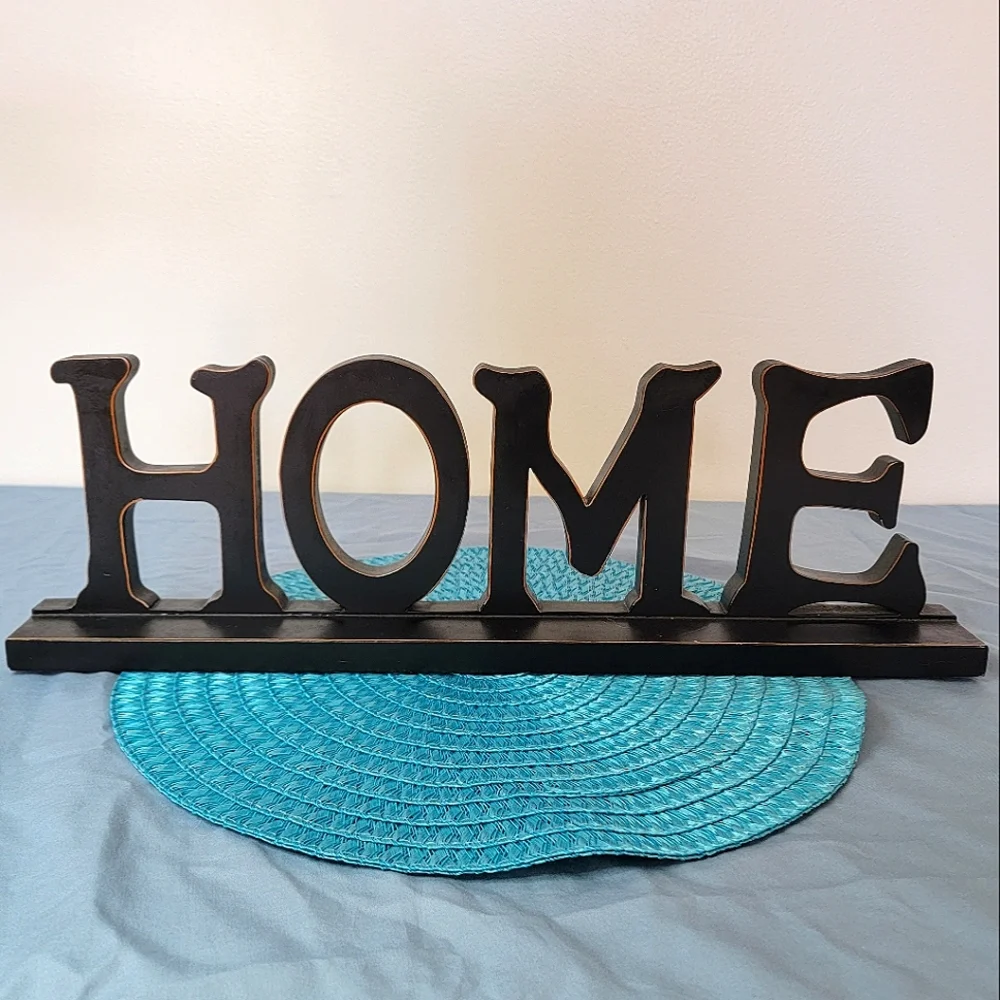 Wood Home Letter Sign